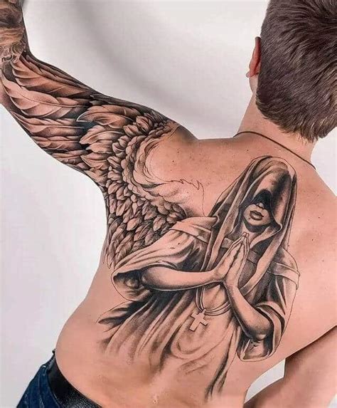 guardian angel tattoo|guardian angel tattoos for men.